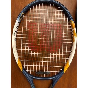 Wilson US Open Double Beam Tennis Racquet with Flame Graphics L3